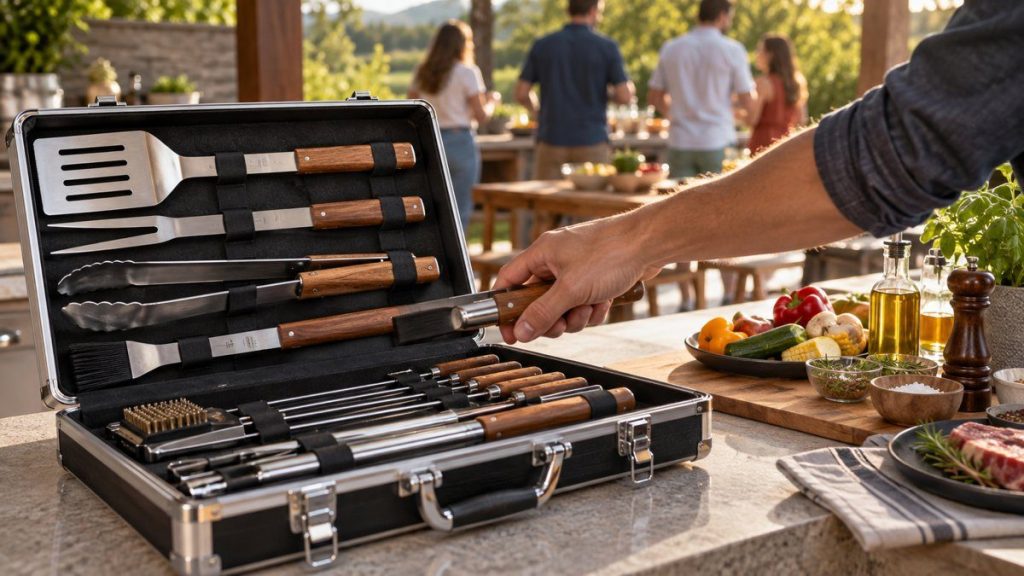 Mallette barbecue : moment convivial à la maison