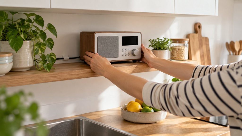 Installer sa radio de cuisine