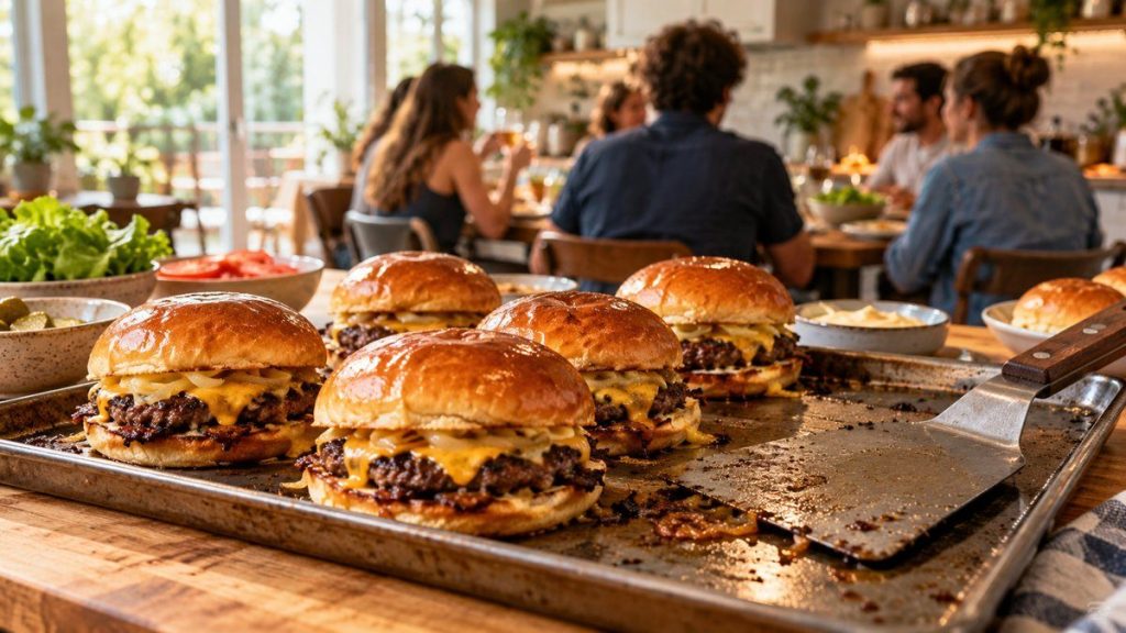 Spatule smash burger : moment convivial à la maison