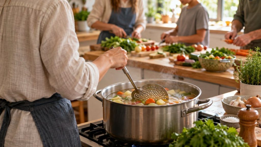 Écumoire : moment convivial à la maison
