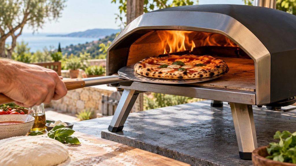 Cuire une pizza dans un Ooni