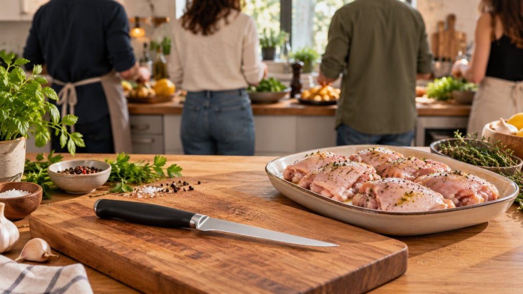 Couteau à désosser : moment convivial à la maison