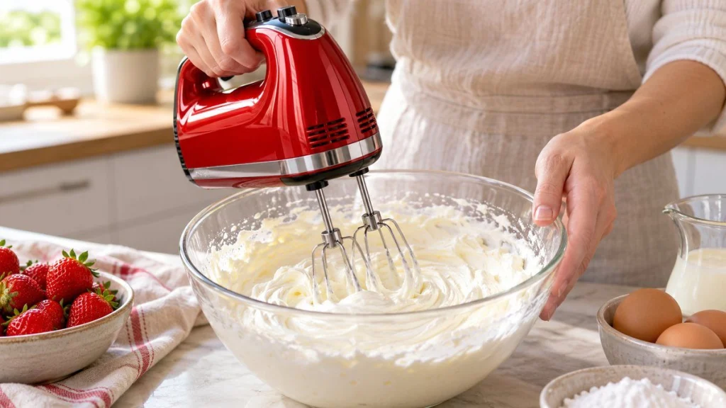 Batteur KitchenAid 9 vitesses avis en situation, en gros plan