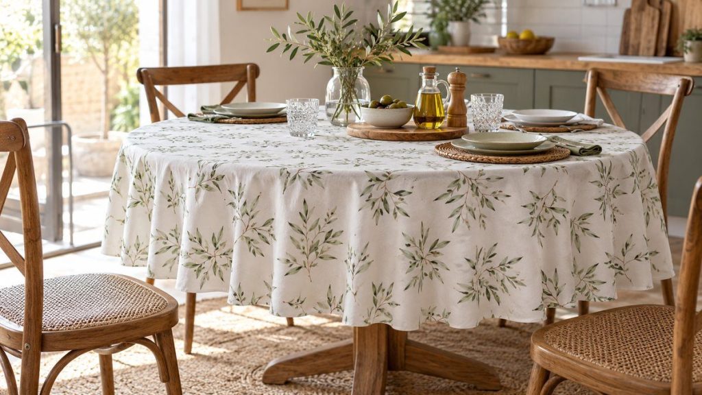 Calculer une nappe pour une table ronde
