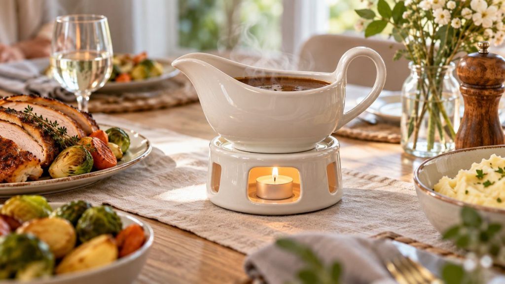 Garder une sauce chaude à table