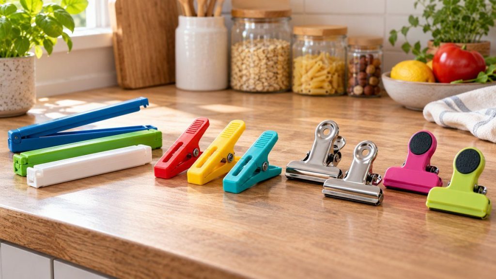 Sélection de modèles : pince fermeture sachet
