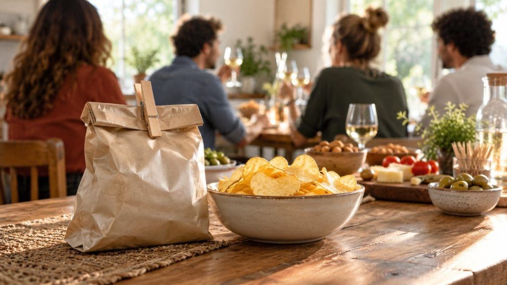 Pince fermeture sachet : moment convivial à la maison