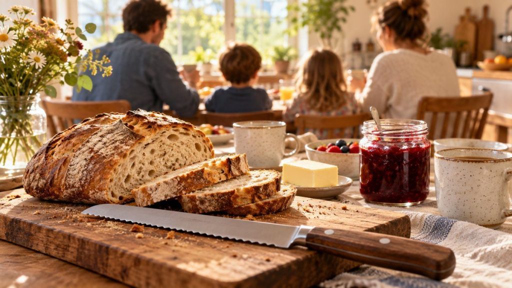 Couteau à pain : moment convivial à la maison