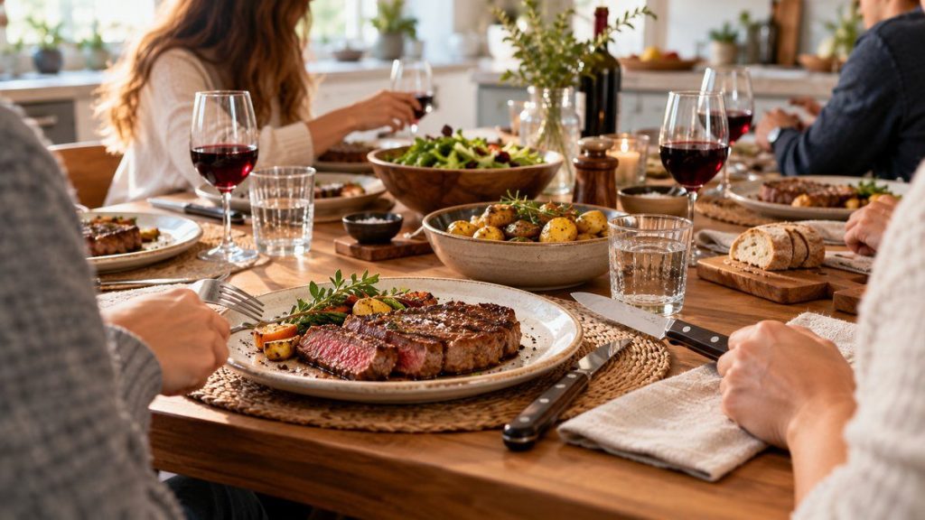 Couteau à steak : moment convivial à la maison