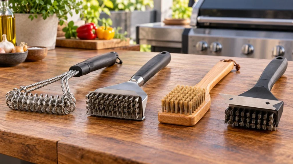 Sélection de modèles : brosse nettoyage barbecue