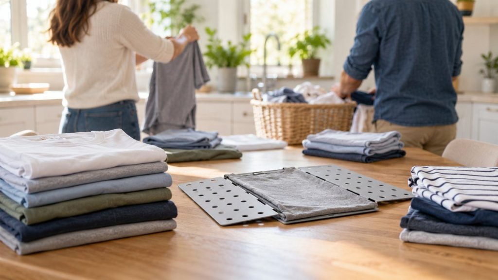 Planche à plier le linge : moment convivial à la maison