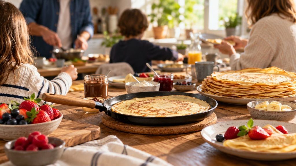 Poêle à crêpes : moment convivial à la maison