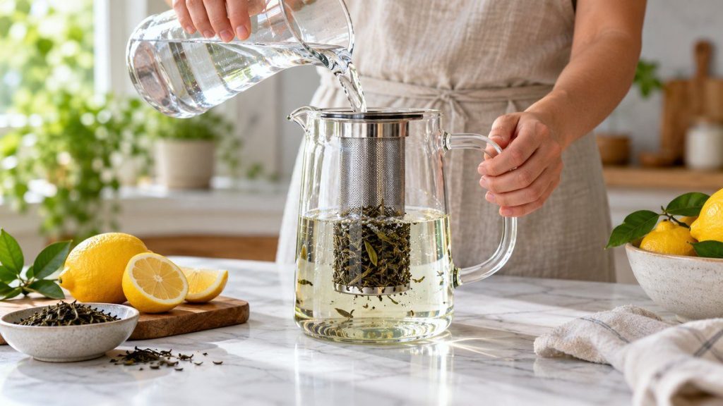 Faire un thé glacé à froid