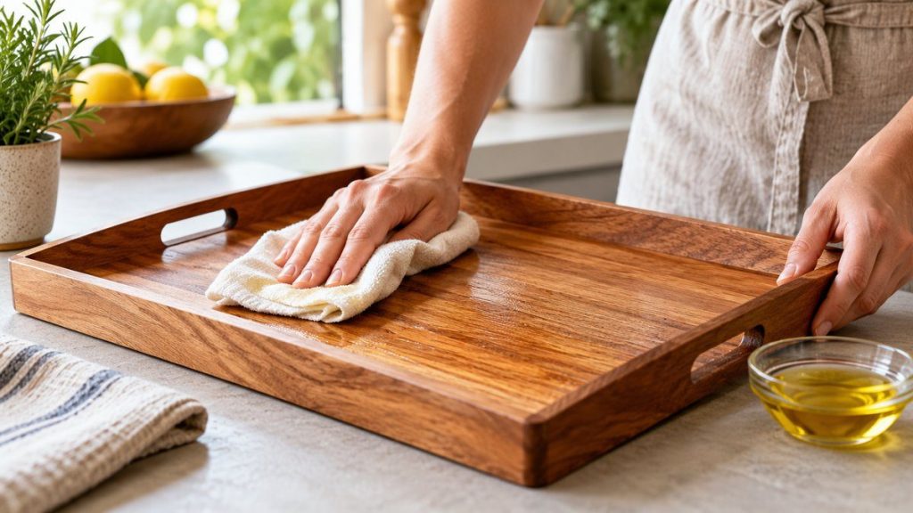 Entretenir un plateau en bois