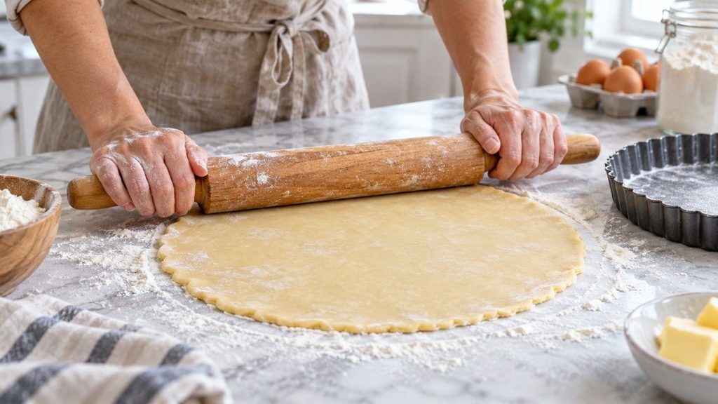 Étaler une pâte brisée