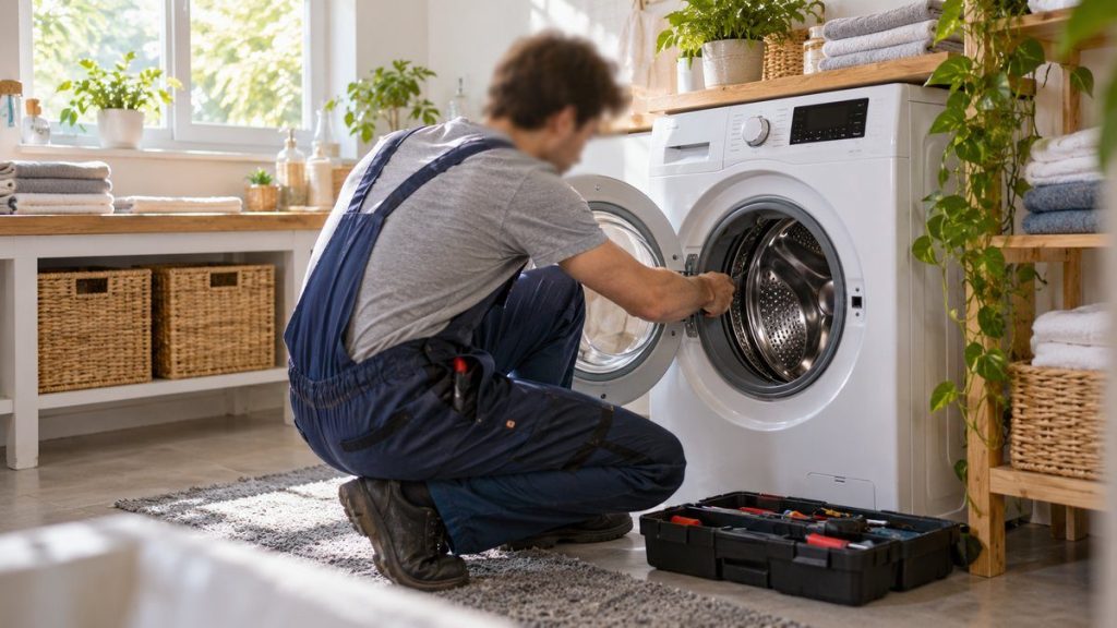 Changer les roulements d'un lave-linge : moment convivial à la maison