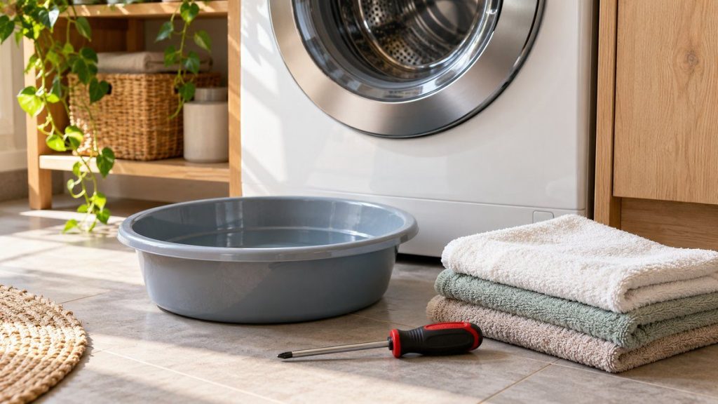 Sélection de modèles : débloquer la porte d'un lave-linge