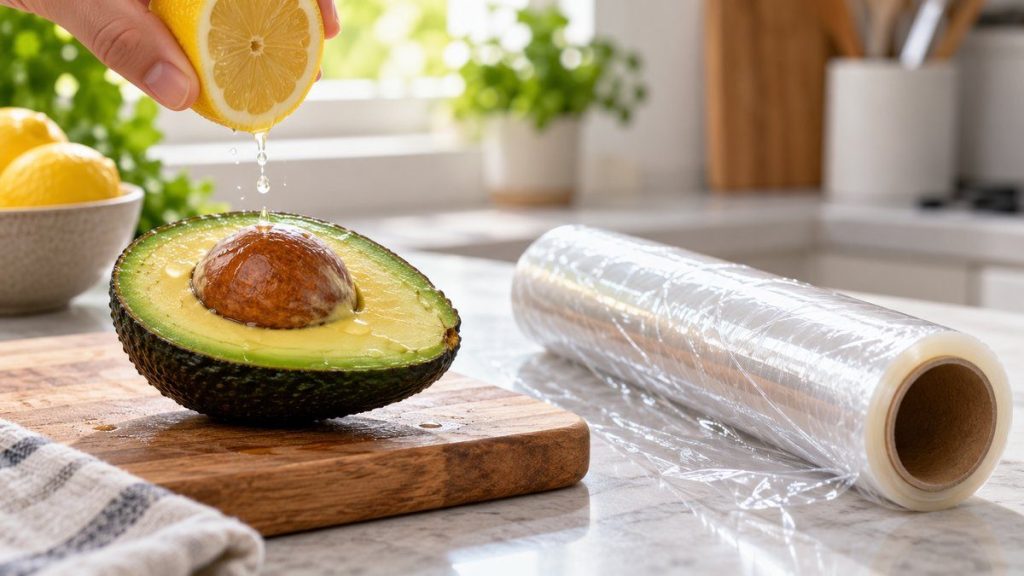 Sauver un avocat coupé pas mûr