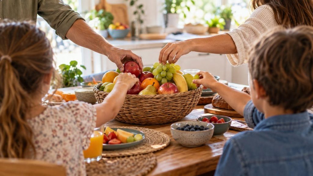 Corbeille à fruits : moment convivial à la maison