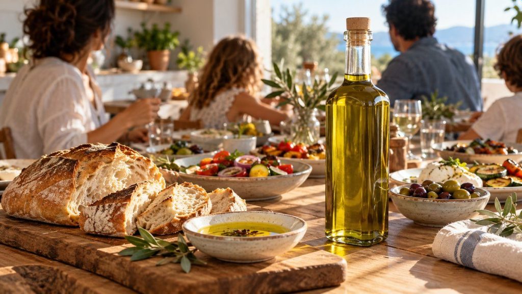 Huile d'olive vierge extra : moment convivial à la maison