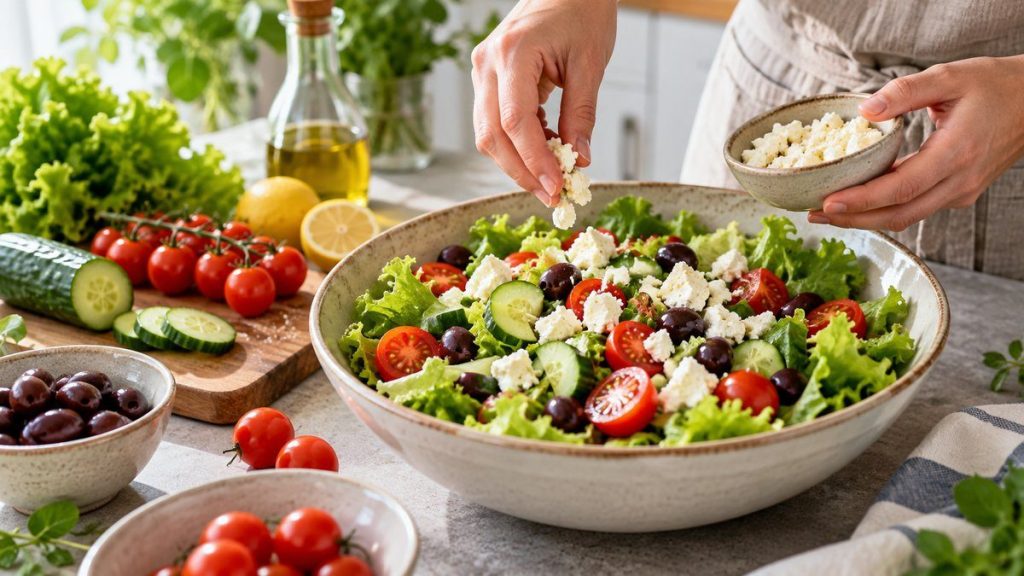 Préparer une salade composée