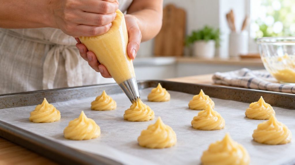 Pocher des choux réguliers