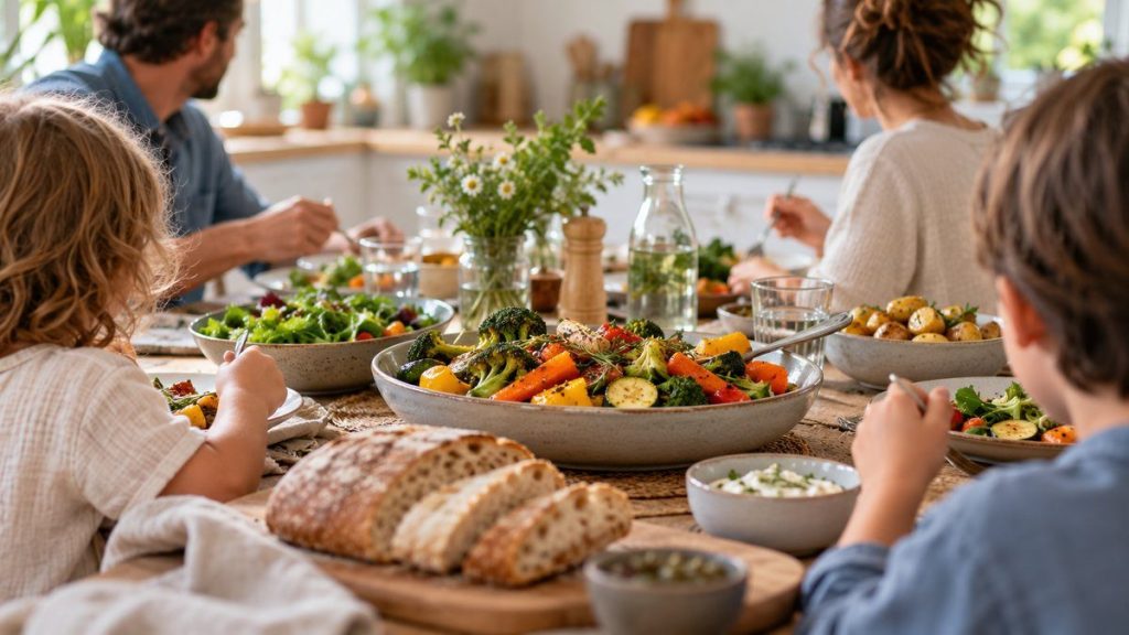 Faire manger des légumes aux enfants : moment convivial à la maison