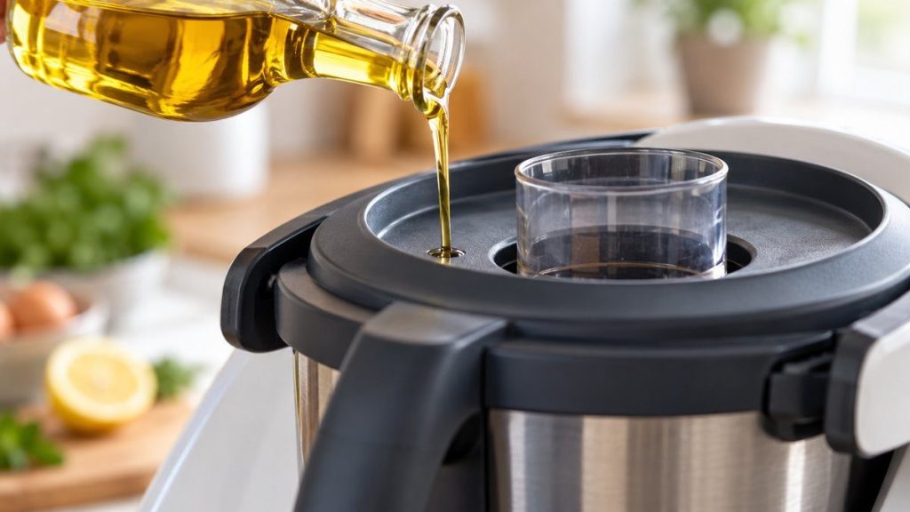 Mayonnaise au Thermomix en situation, en gros plan