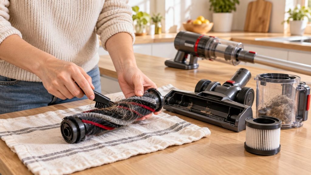 Comment entretenir un aspirateur balai