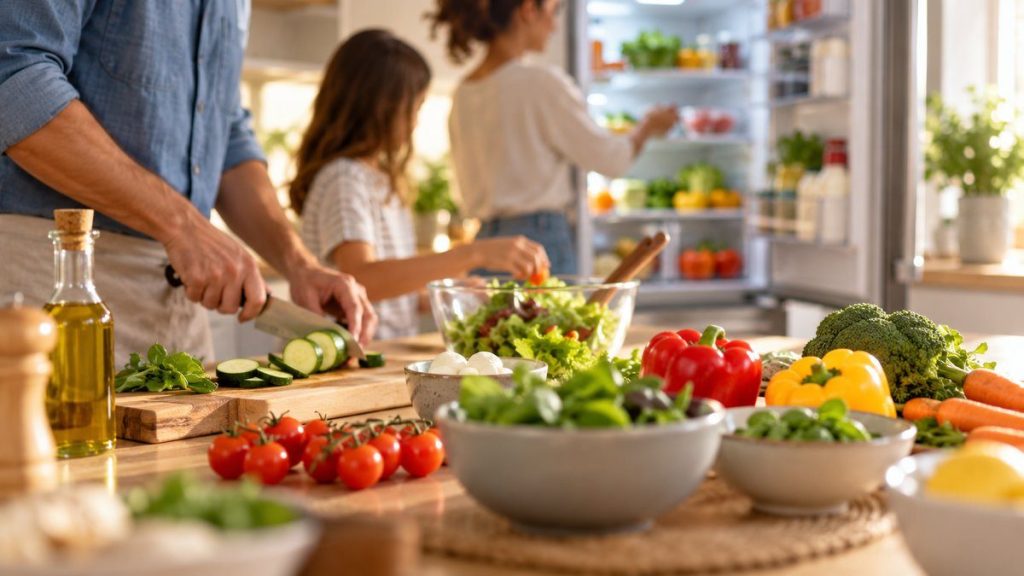 Ranger son frigo : moment convivial à la maison