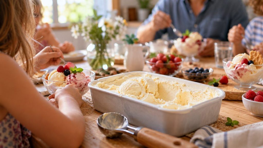 Cuillère à glace : moment convivial à la maison