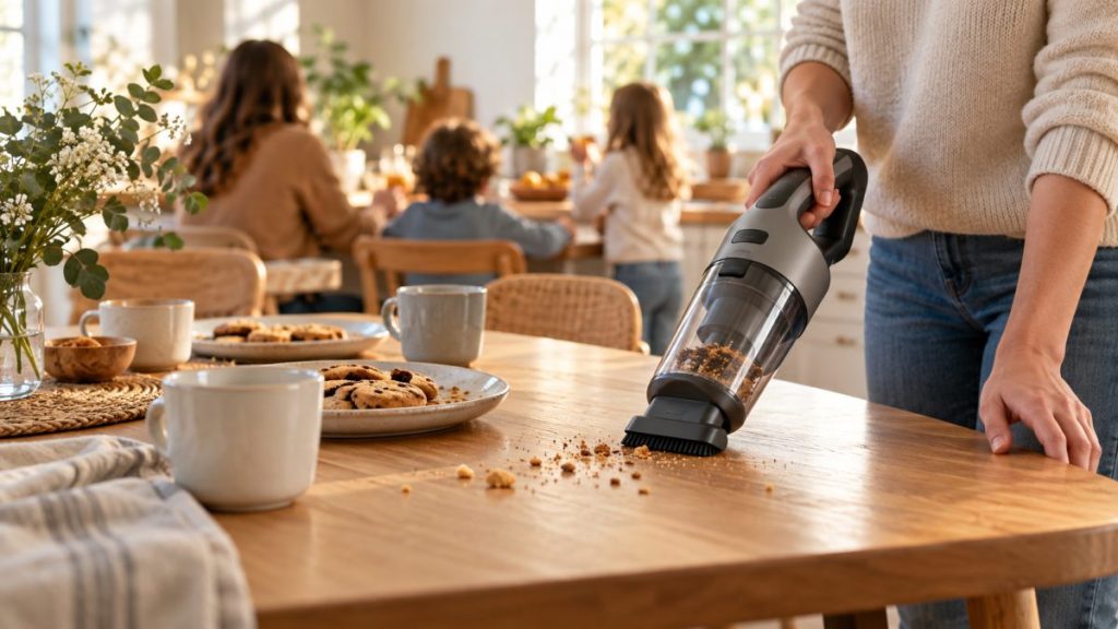 Aspirateur à main : moment convivial à la maison