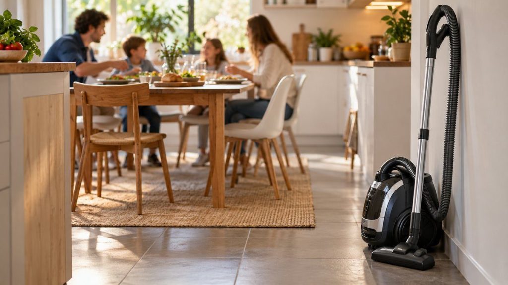Aspirateur traîneau : moment convivial à la maison