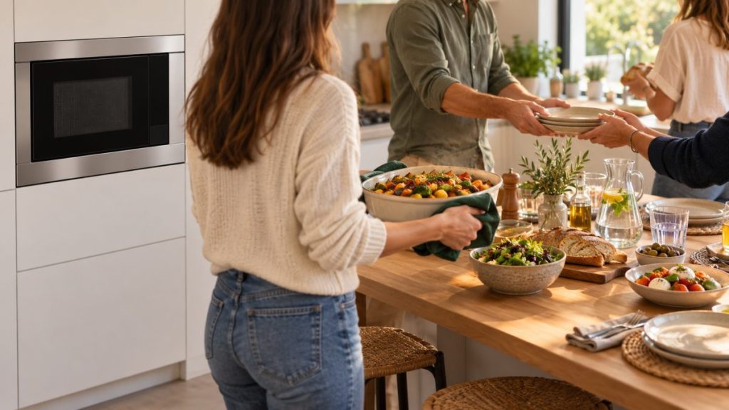 Micro-ondes encastrable : moment convivial à la maison