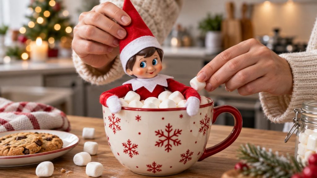 Lutin farceur en situation, en gros plan