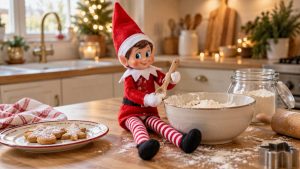 Lutin farceur dans une cuisine