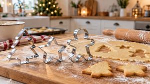 Emporte-pièce noël dans une cuisine