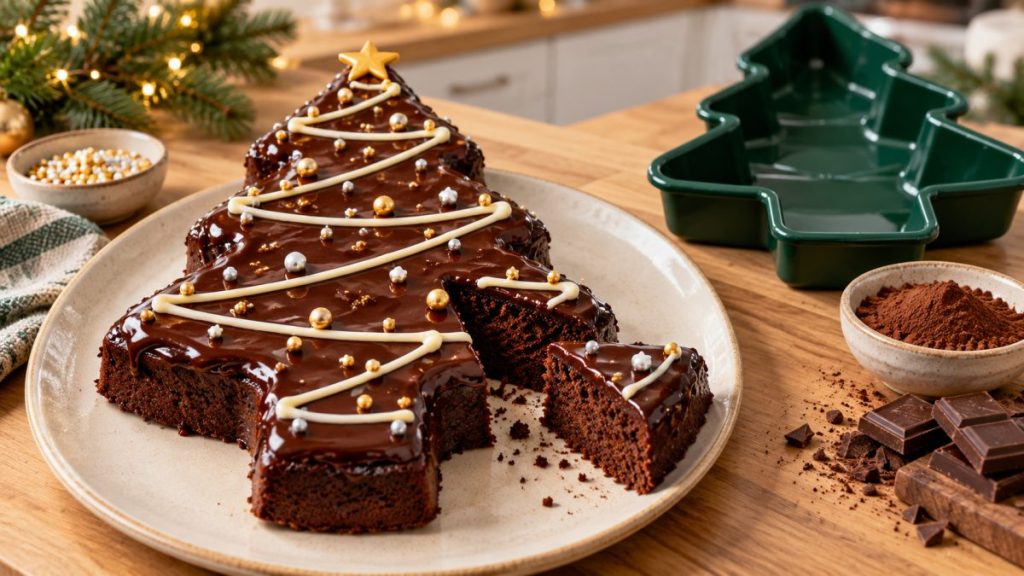 Recette du gâteau sapin au chocolat