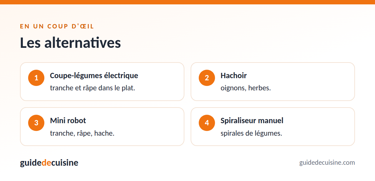 Infographie : les alternatives