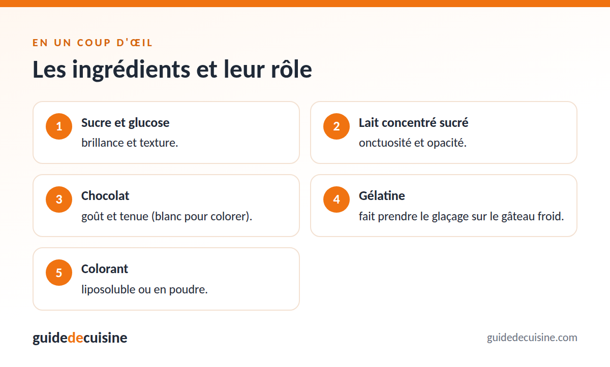 Infographie : les ingrédients et leur rôle