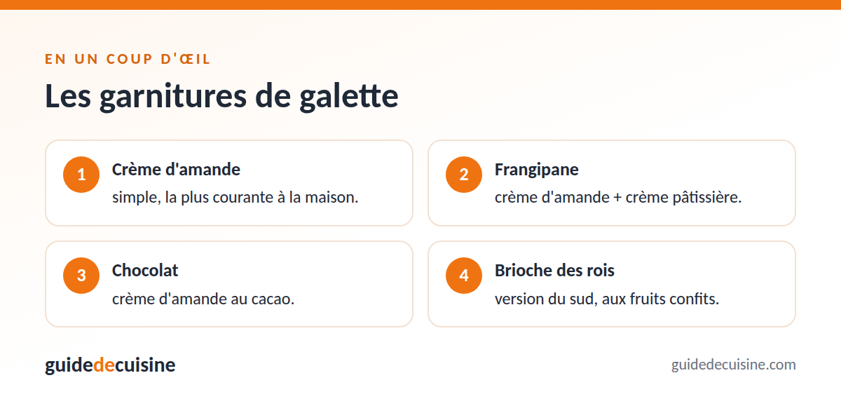 Infographie : les garnitures de galette