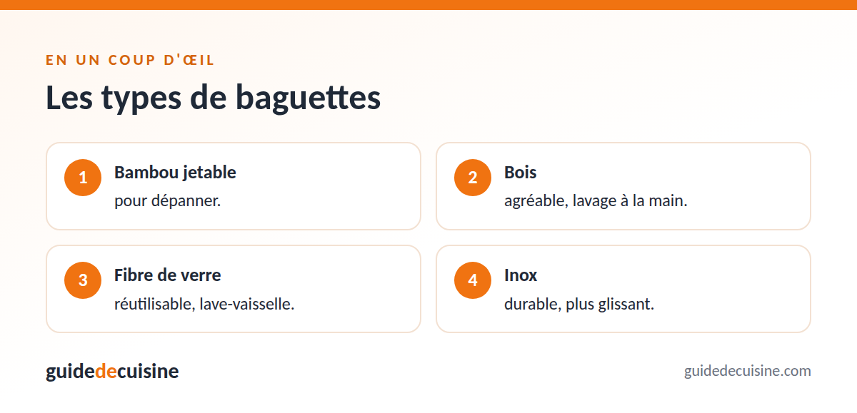 Infographie : les types de baguettes