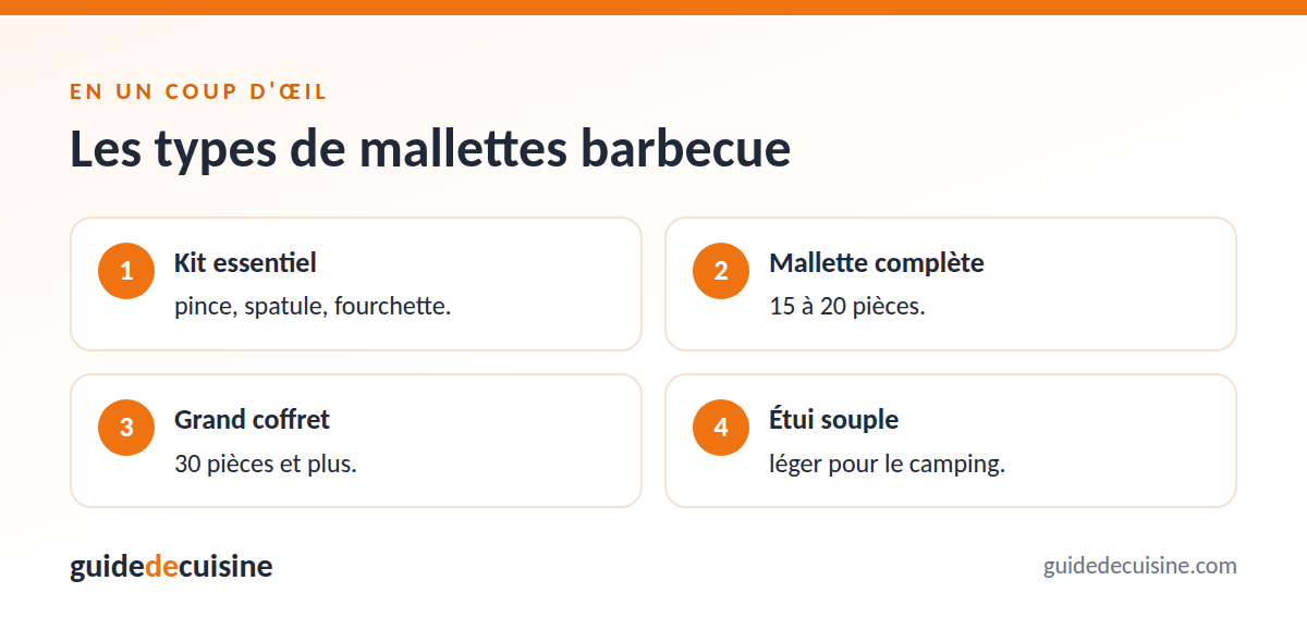 Infographie : les types de mallettes barbecue