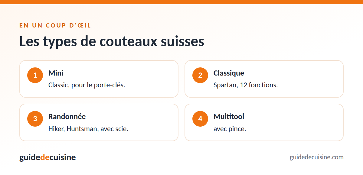 Infographie : les types de couteaux suisses