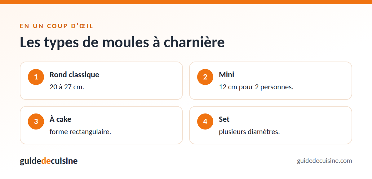 Infographie : les types de moules à charnière