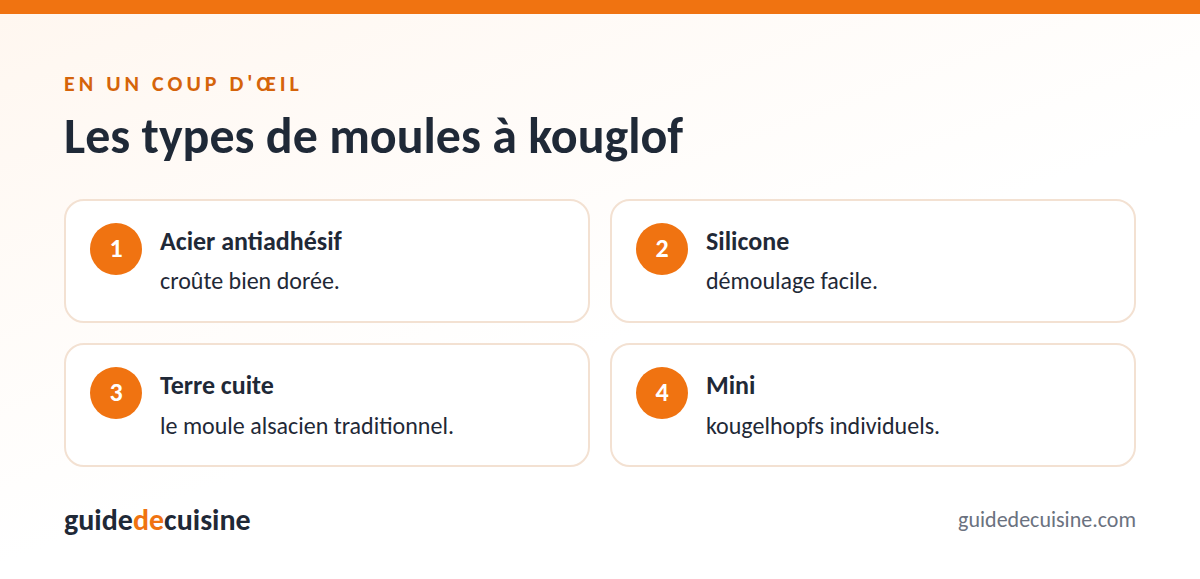 Infographie : les types de moules à kouglof