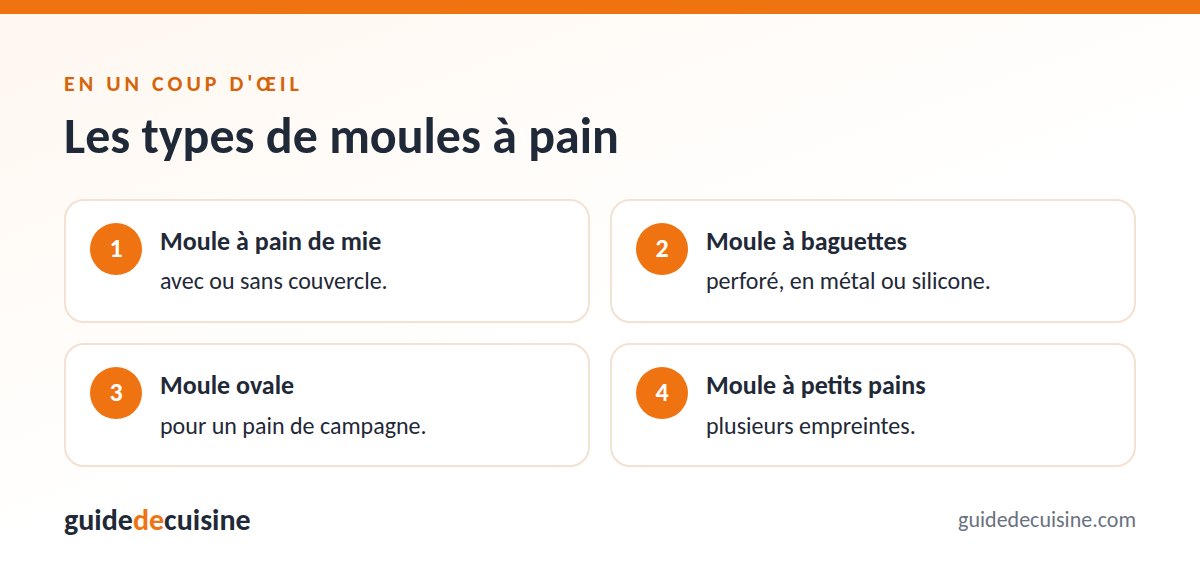 Infographie : les types de moules à pain
