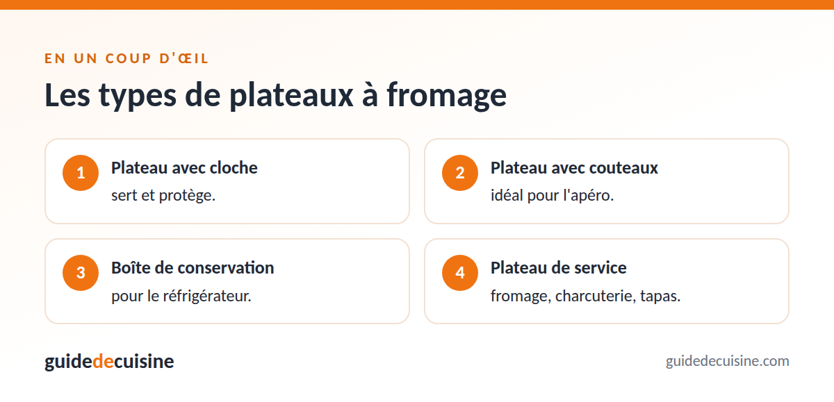 Infographie : les types de plateaux à fromage