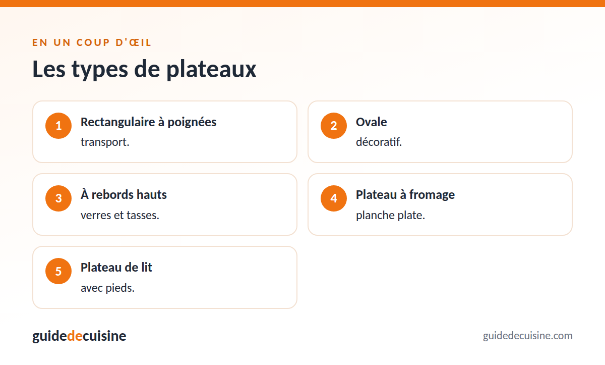 Infographie : les types de plateaux
