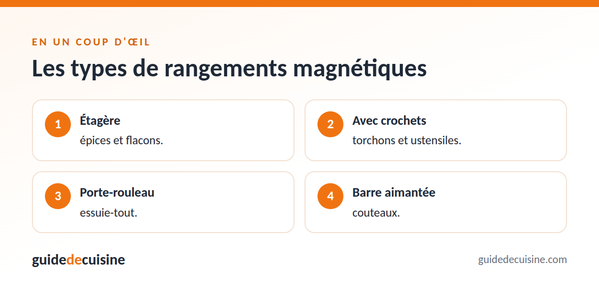 Infographie : les types de rangements magnétiques